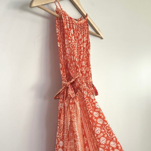 Free People Mid Summers Day Dress in Cayenne Combo - Picture 9 of 12